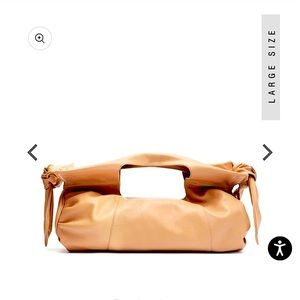 Schutz NWT handbag all leather cream color